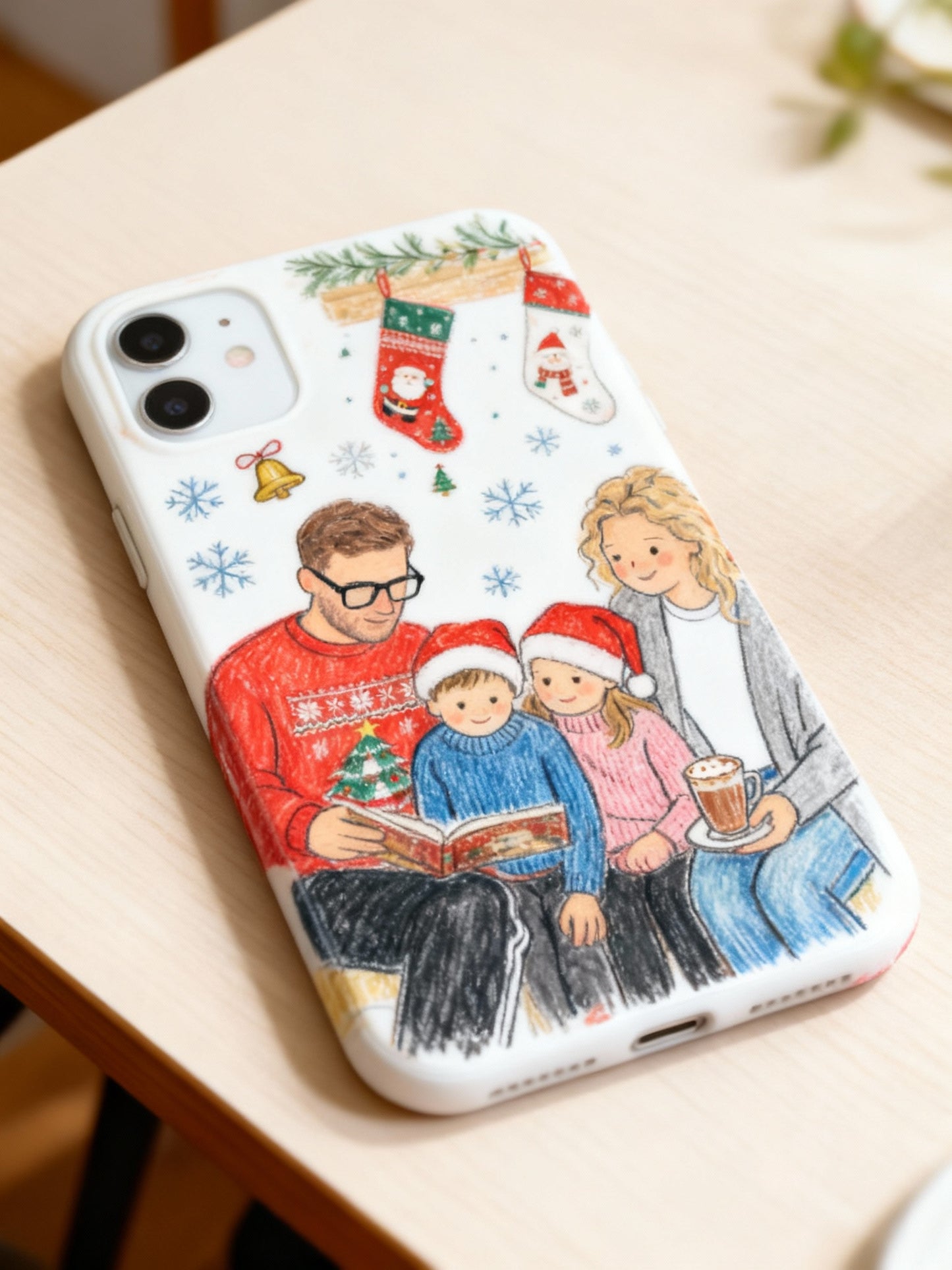 Custom AI-Generated Portrait iPhone Case – Personalized Artwork Phone Cover-LSvjbg