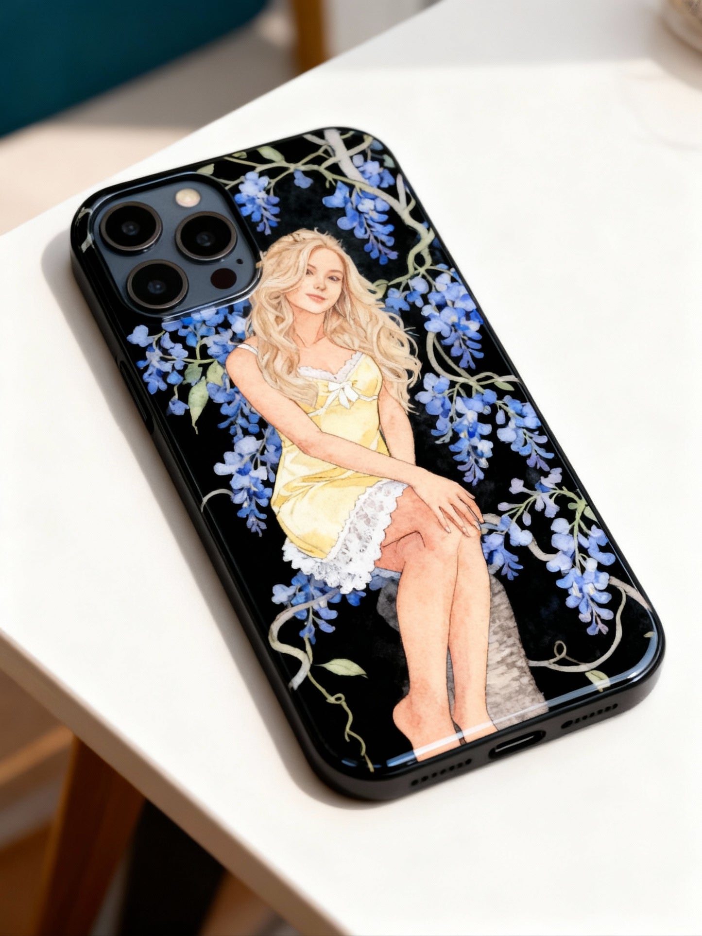 Custom AI-Generated Portrait iPhone Case – Personalized Artwork Phone Cover-LYIhGP