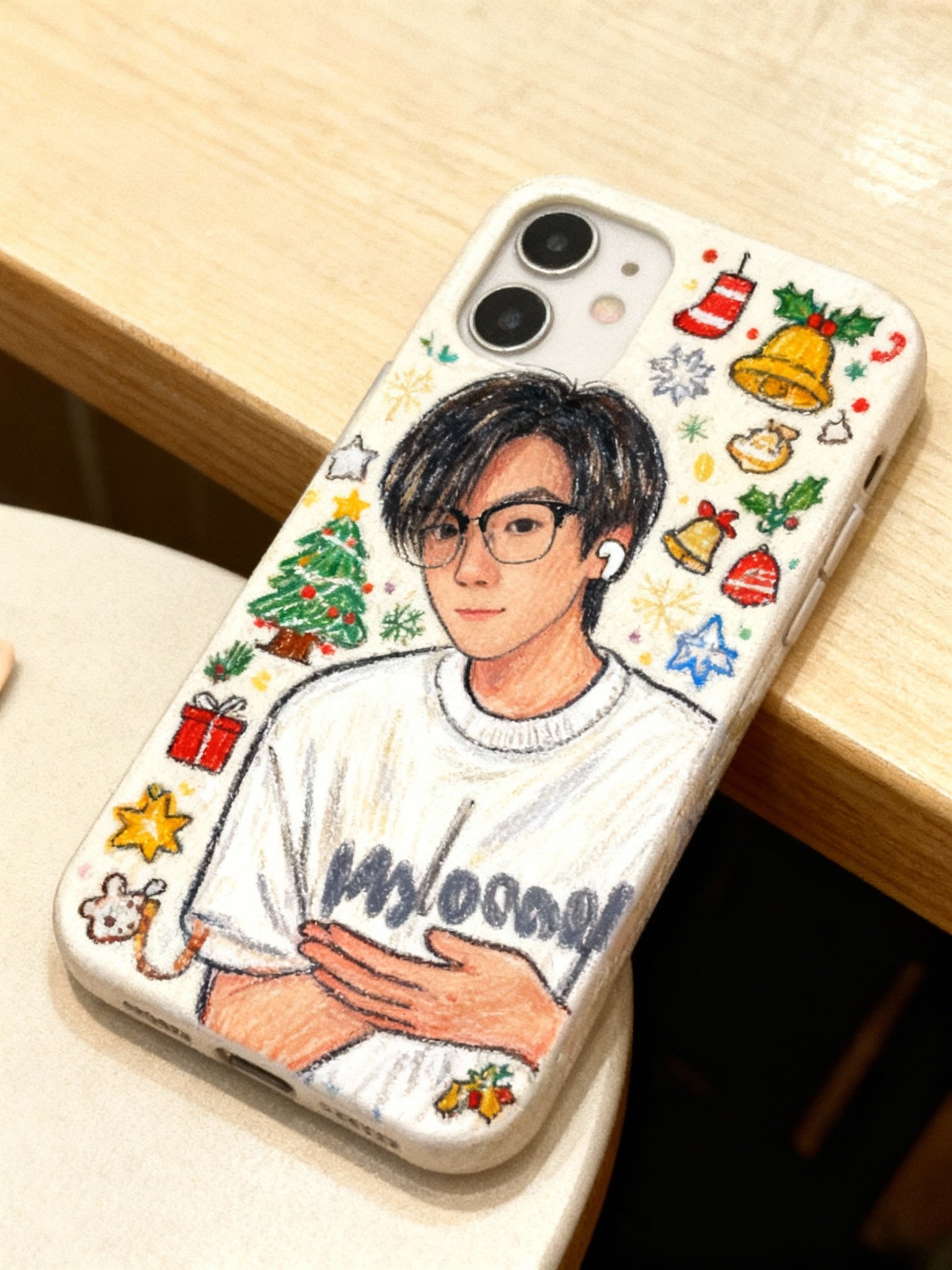 Custom AI-Generated Portrait iPhone Case – Personalized Artwork Phone Cover-Ne6UVo