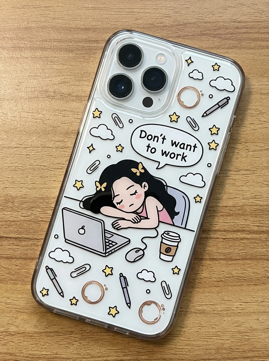 Custom AI-Generated Portrait iPhone Case – Personalized Artwork Phone Cover-GZrZex