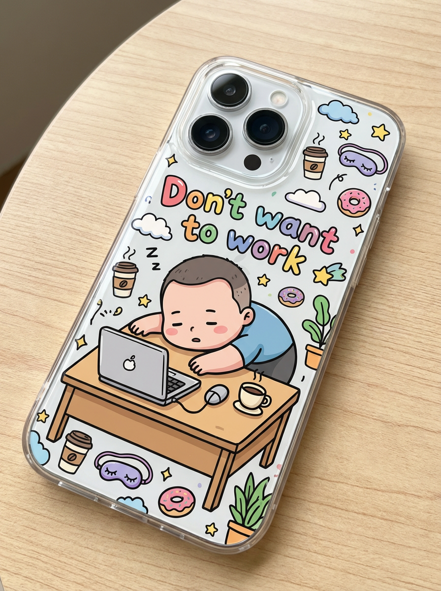 Custom AI-Generated Portrait iPhone Case – Personalized Artwork Phone Cover-Jhfban