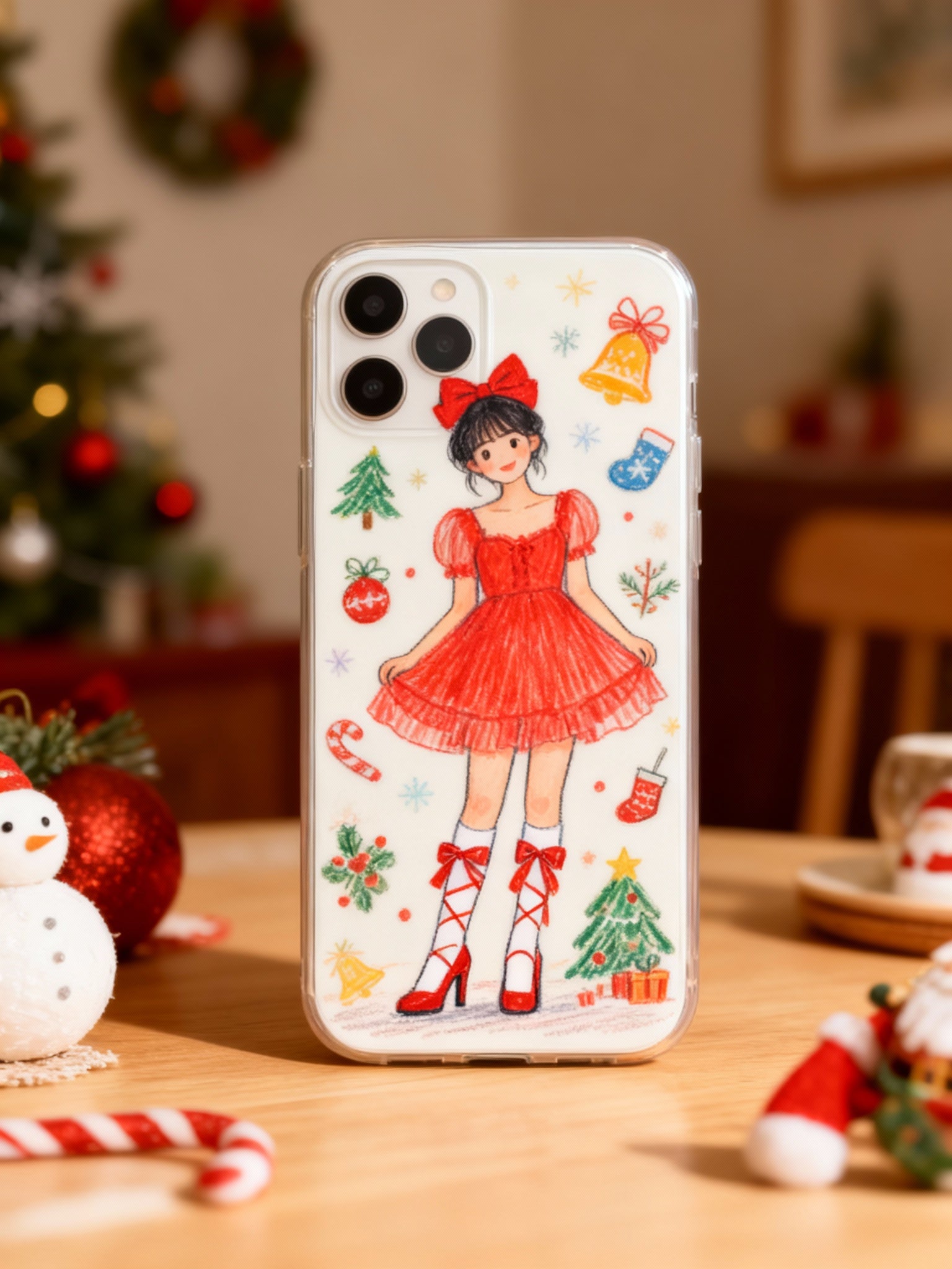 Custom AI-Generated Portrait iPhone Case – Personalized Artwork Phone Cover-tOu0zR