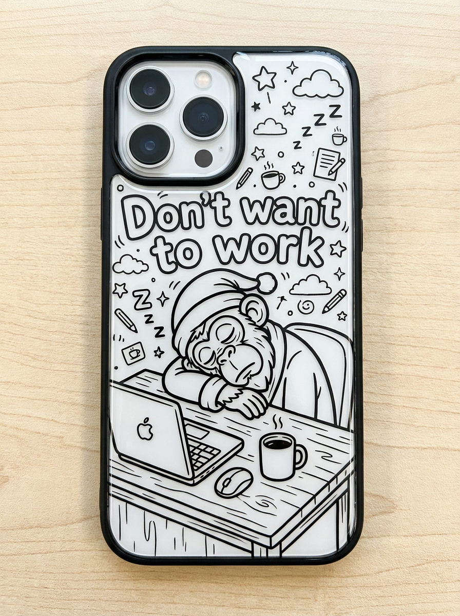 Custom AI-Generated Portrait iPhone Case – Personalized Artwork Phone Cover-4Ykf7c