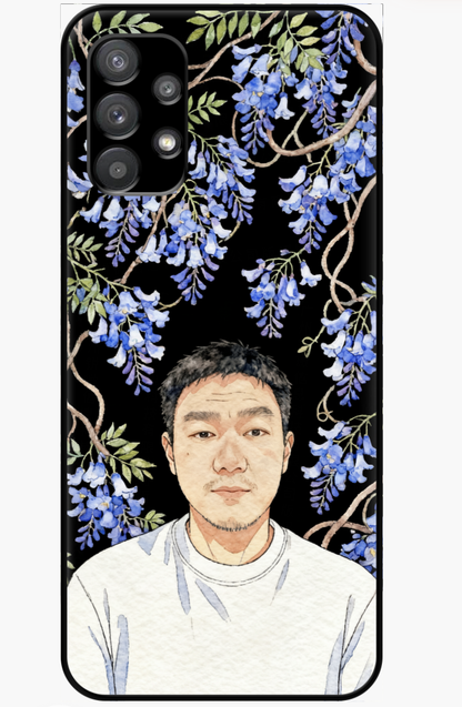 Custom AI-Generated Portrait iPhone Case – Personalized Artwork Phone Cover-GZrZex