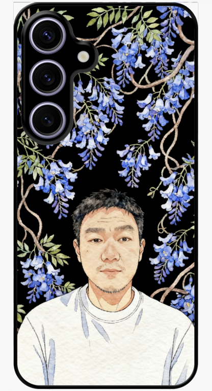 Custom AI-Generated Portrait iPhone Case – Personalized Artwork Phone Cover-GZrZex