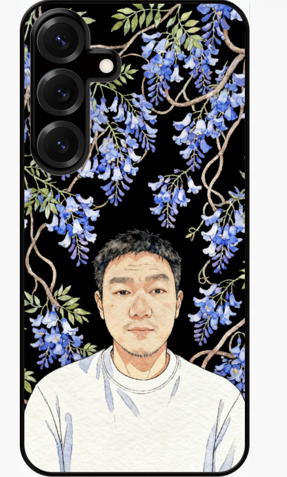 Custom AI-Generated Portrait iPhone Case – Personalized Artwork Phone Cover-GZrZex
