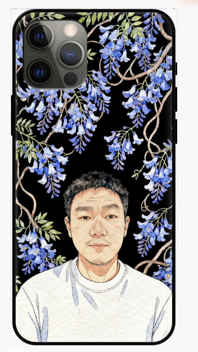 Custom AI-Generated Portrait iPhone Case – Personalized Artwork Phone Cover-mZnstG