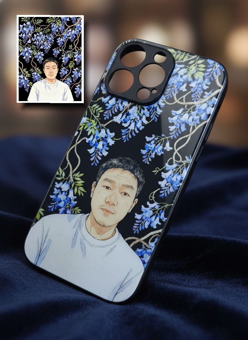 Custom AI-Generated Portrait iPhone Case – Personalized Artwork Phone Cover-0GWrSE