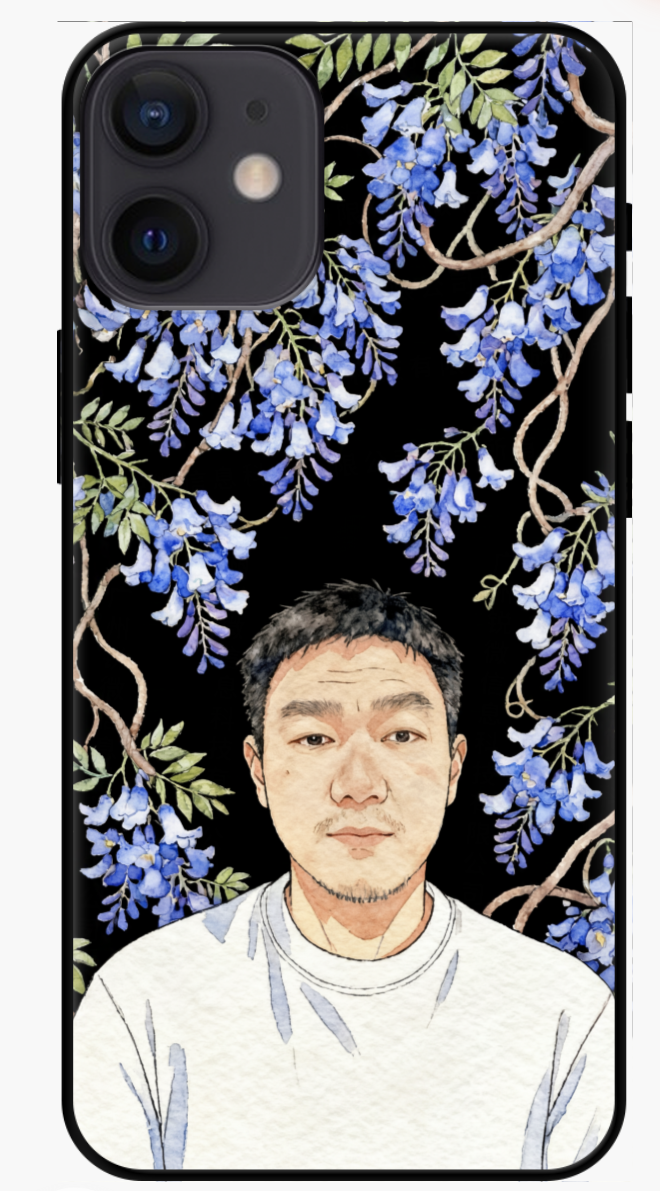 Custom AI-Generated Portrait iPhone Case – Personalized Artwork Phone Cover-pai5F8