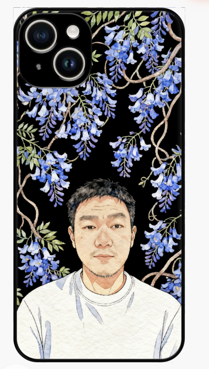Custom AI-Generated Portrait iPhone Case – Personalized Artwork Phone Cover-pibhzG