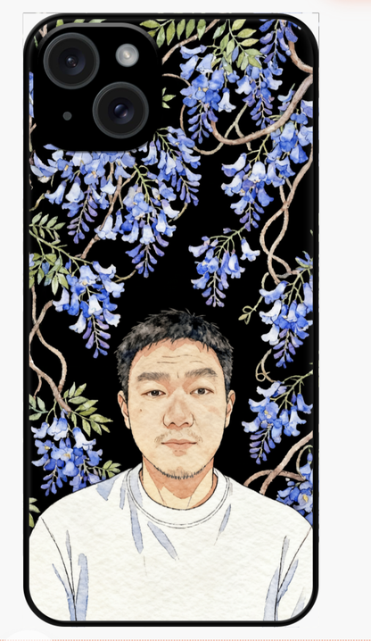 Custom AI-Generated Portrait iPhone Case – Personalized Artwork Phone Cover-U8Z56I