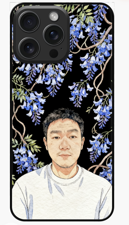 Custom AI-Generated Portrait iPhone Case – Personalized Artwork Phone Cover-pai5F8