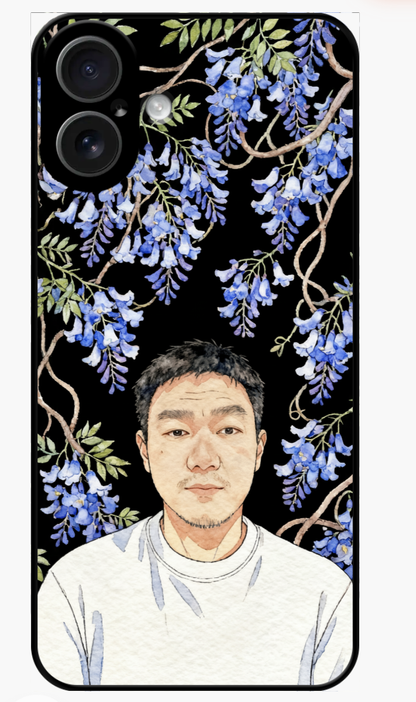Custom AI-Generated Portrait iPhone Case – Personalized Artwork Phone Cover-Ag9C0M