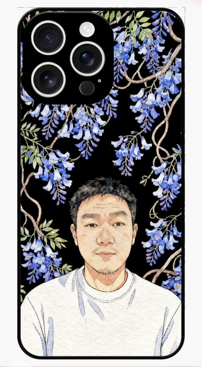 Custom AI-Generated Portrait iPhone Case – Personalized Artwork Phone Cover-Ag9C0M