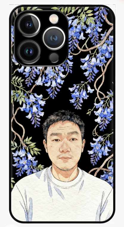 Custom AI-Generated Portrait iPhone Case – Personalized Artwork Phone Cover-utR8cO