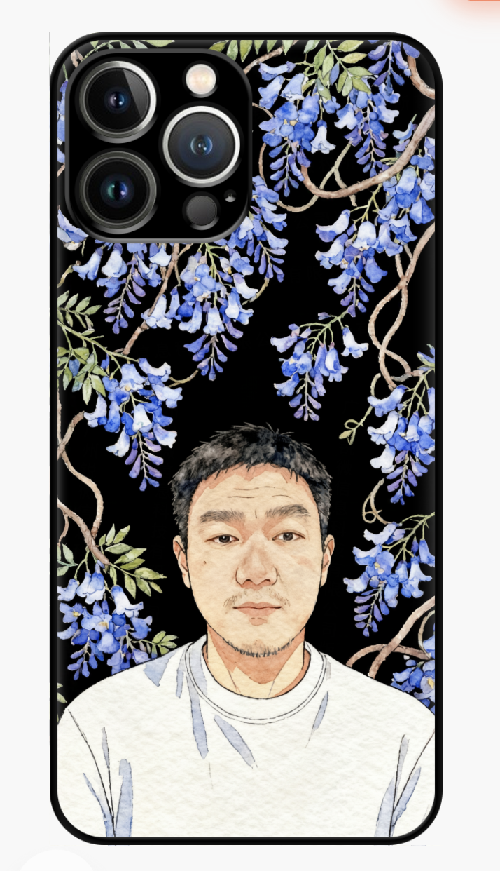 Custom AI-Generated Portrait iPhone Case – Personalized Artwork Phone Cover-rLv4ZP