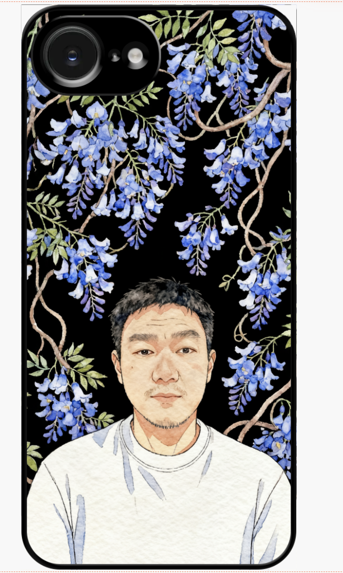 Custom AI-Generated Portrait iPhone Case – Personalized Artwork Phone Cover-Jvn0RL